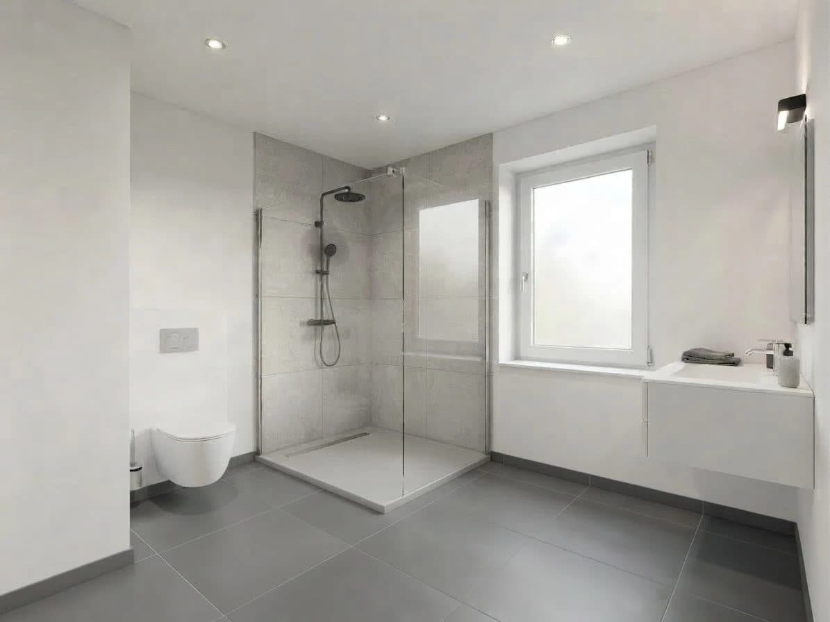 Wohnung 1: Duschbad, Visualisierung (unverbindlich)